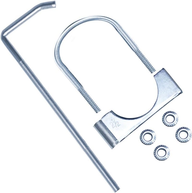 HAOXAOON 2 Pcs Universal Exhaust Clamp with Hanger, Fits 2-1/2" Exhaust Pipe - Image 3